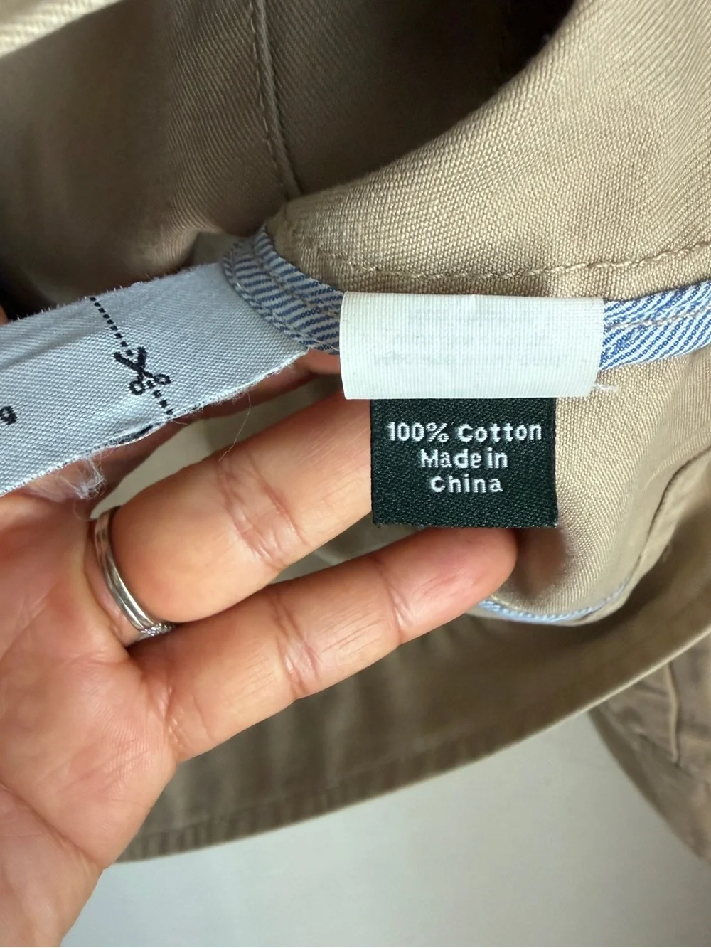 J. Crew Men's Tan Lightweight Zip Harrington Jacket in Cotton Twill Size XL